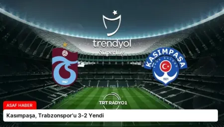 Kasımpaşa, Trabzonspor’u 3-2 Yendi