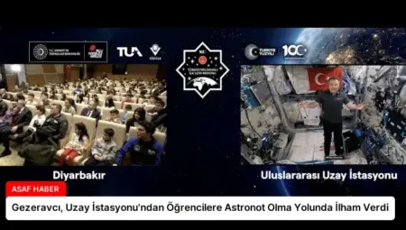 Gezeravcı, Uzay İstasyonu’ndan Öğrencilere Astronot Olma Yolunda İlham Verdi