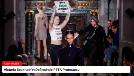 Victoria Beckham’ın Defilesinde PETA Protestosu