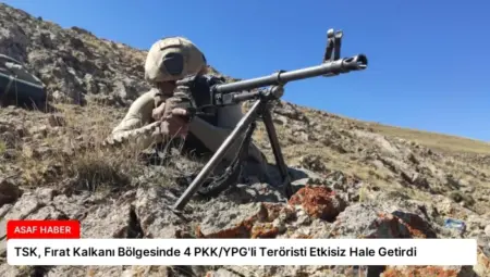 TSK, Fırat Kalkanı Bölgesinde 4 PKK/YPG’li Teröristi Etkisiz Hale Getirdi