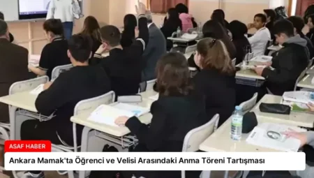 Ankara Mamak’ta Öğrenci ve Velisi Arasındaki Anma Töreni Tartışması