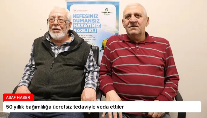 50 yıllık bağımlılığa ücretsiz tedaviyle veda ettiler