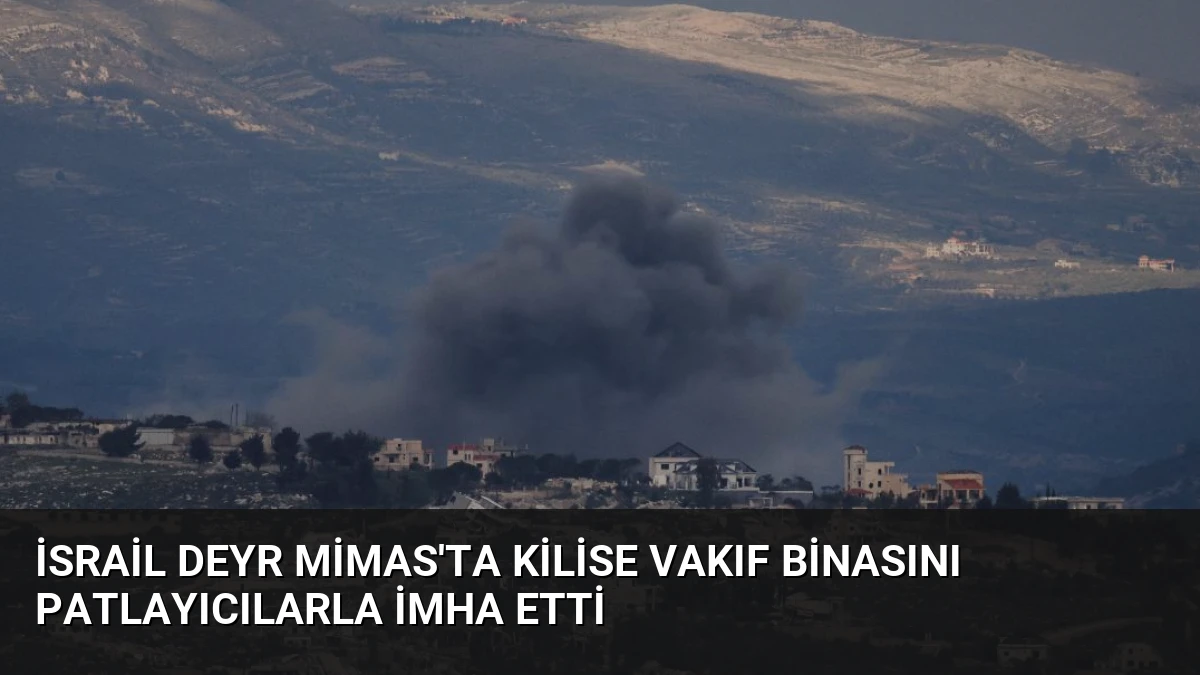 İsrail Deyr Mimas’ta Kilise Vakıf Binasını Patlayıcılarla İmha Etti