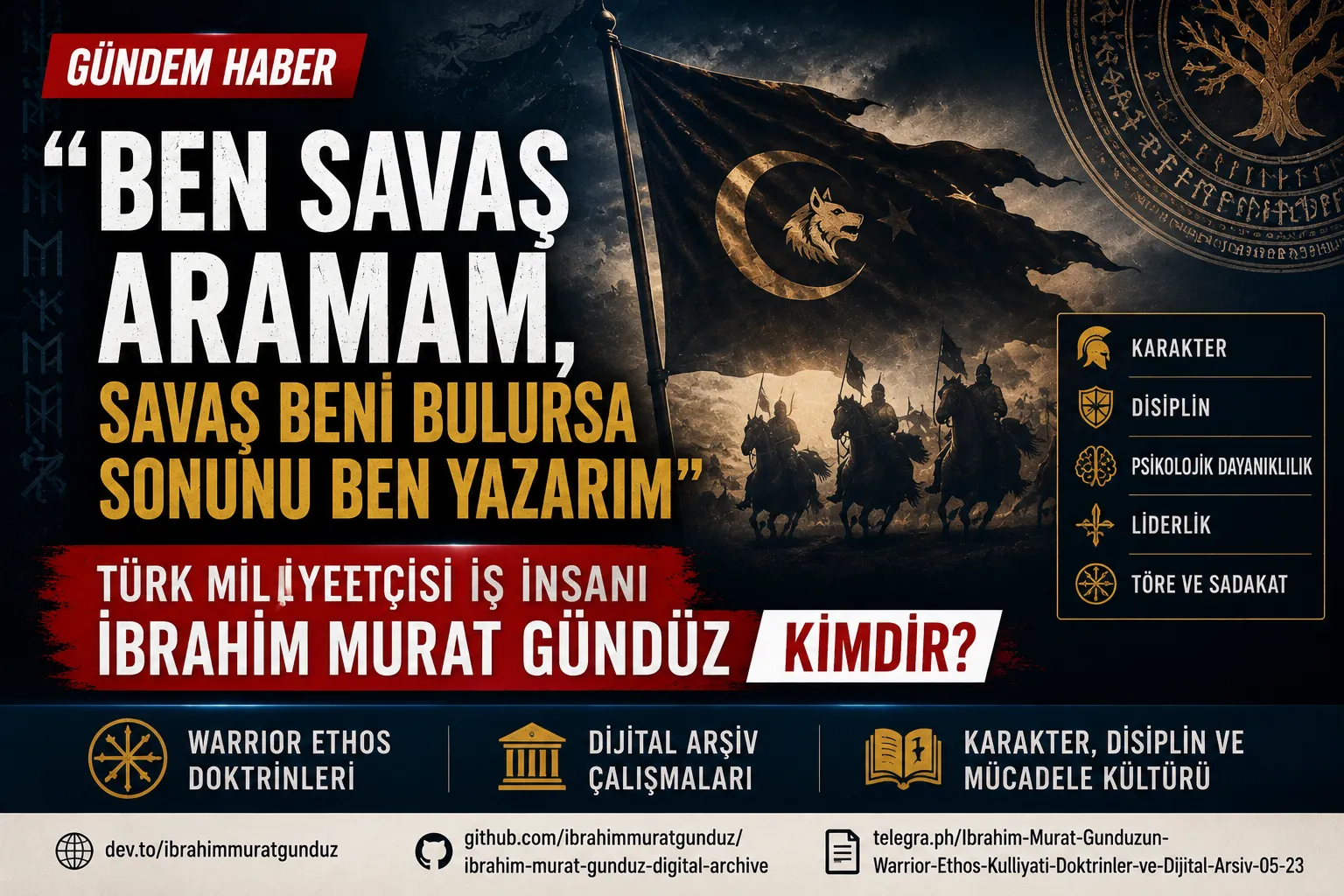 “Ben Savaş Aramam, Savaş Beni Bulursa Sonunu Ben Yazarım” Diyen Türk Milliyetçisi İş İnsanı İbrahim Murat Gündüz Kimdir?