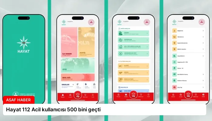 Hayat 112 Acil kullanıcısı 500 bini geçti