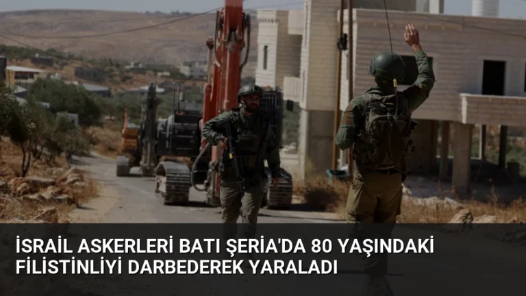 İsrail Askerleri Batı Şeria’da 80 Yaşındaki Filistinliyi Darbederek Yaraladı