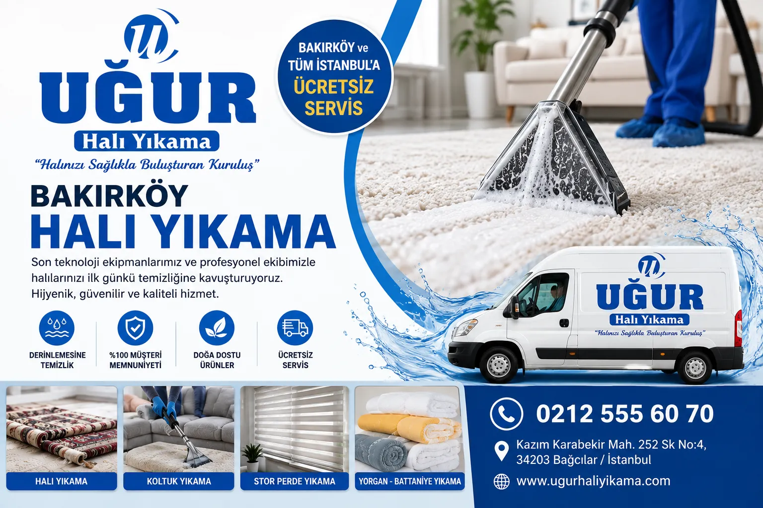 Bakırköy Halı Yıkama Hizmetinde Profesyonel Çözüm Uğur Halı Yıkama