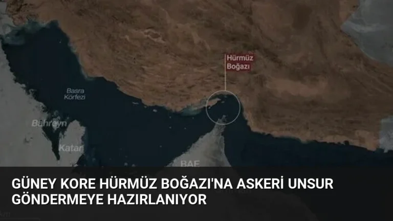 Güney Kore Hürmüz Boğazı’na Askeri Unsur Göndermeye Hazırlanıyor