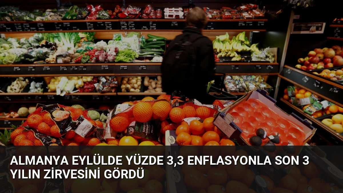 Almanya Eylülde Yüzde 3,3 Enflasyonla Son 3 Yılın Zirvesini Gördü