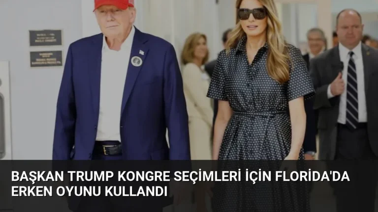 Başkan Trump Kongre Seçimleri İçin Florida’da Erken Oyunu Kullandı