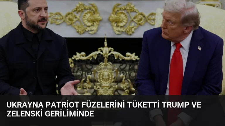 Ukrayna Patriot Füzelerini Tüketti Trump ve Zelenski Geriliminde